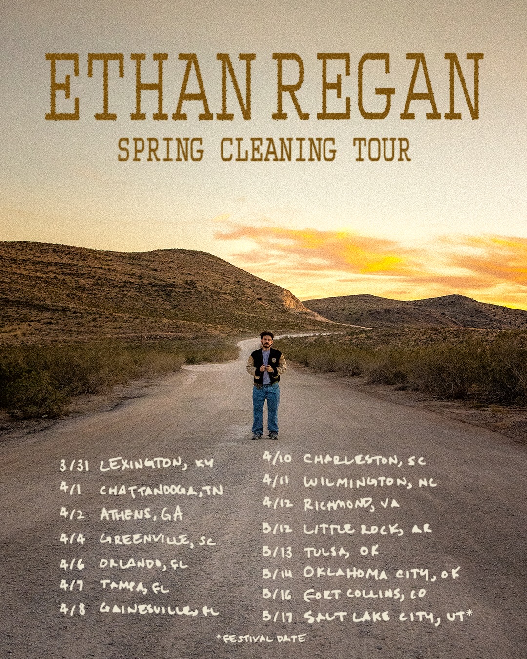 Ethan Regan Spring Cleaning Tour Poster 2026